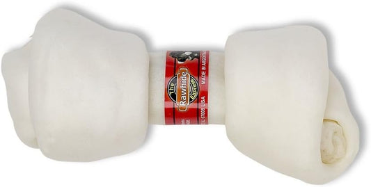 Natural Knotted Bone Dog Chew, 9 By 10-Inch
