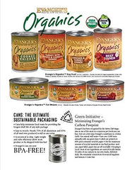 Evanger's Organics Braised Chicken Dinner for Cats - 24, 5.5 oz Cans
