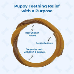 N-Bone® Puppy Teething Rings – Peanut Butter Flavor