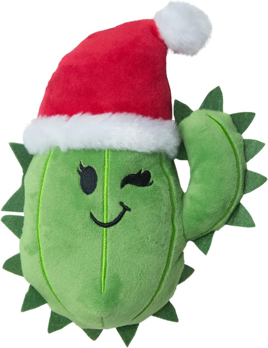 Snugarooz Chloe Santa Plush Dog Toy with Repair Patch – Soft, Durable, and Squeaky – Holiday-Themed Toy for Play, Gentle Chewing and Fun for Dogs