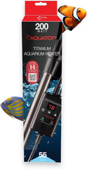 Aquatop Titanium Heater with Controller - Fully Submersible - Adjustable Temperature - for Turtles & Large Fish for Turtles & Large Fish
