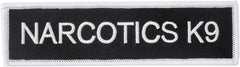 Boss Dog Tactical Hook-Backed Patch for Boss Boss Dog Tactical Harnesses, Narcotics K9