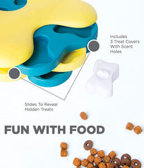 Nina Ottosson Dog Tornado Treat Puzzle Dog Toy, Level 2 Intermediate, Blue