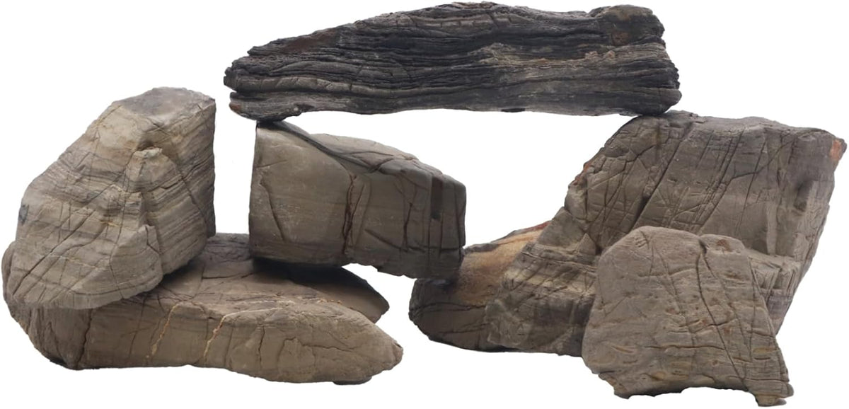 CaribSea Elephant Skin - 25 lb Box - Natural Aquascaping Substrate for Freshwater Tanks, Promotes Healthy Aquatic Environments & Stunning Landscapes