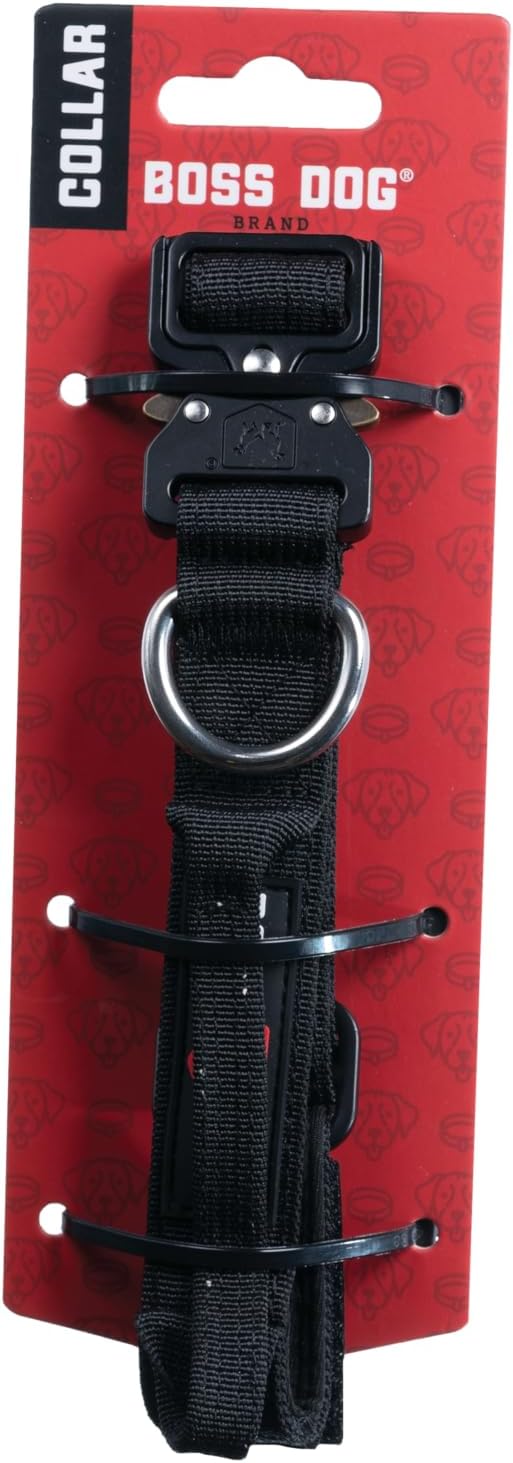 Boss Dog Tactical Adjustable Collar, Black