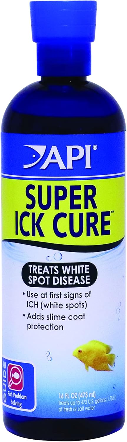 API Liquid Super ICK Cure Freshwater and Saltwater Fish Medication 16-Ounce Bottle
