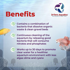 DrTim's Aquatics Freshwater Waste-Away Time Release Gel - Natural Fish Tank & Aquarium Leave-in Waste Management Solution for Dissolving Cleaning Organic Sludge