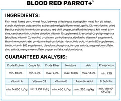 Hikari Blood Red Parrot+ Fish Food, Mini Pellets