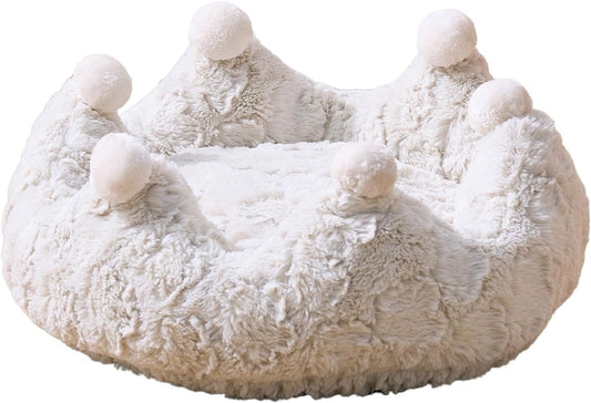 PetPals Rose Crown DIY Anxiety-Soothing Cat Bed Made with a Soft Plush Material