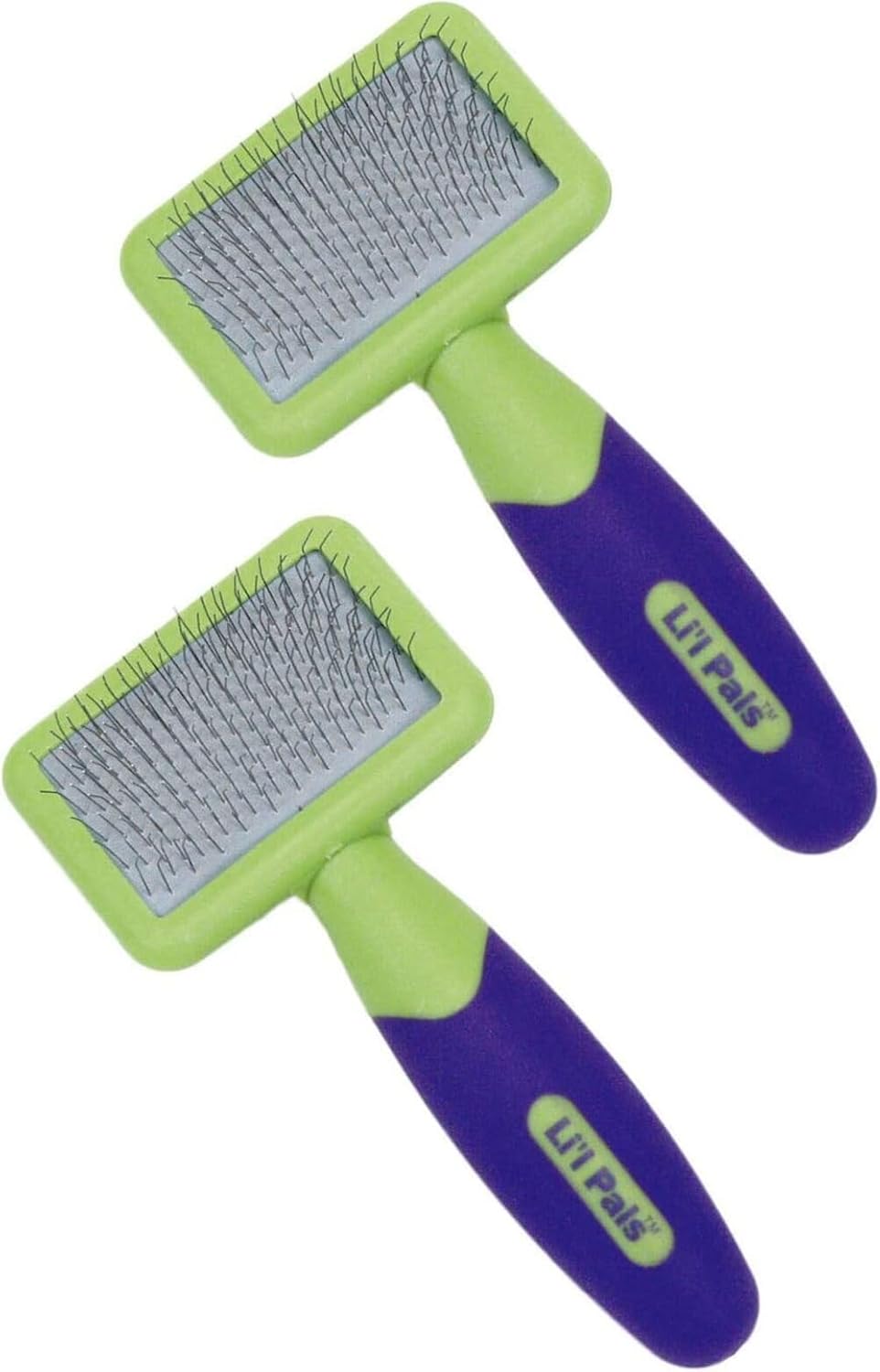 Coastal Pet Li'l Pals Dog Slicker Brush with Coated Tips - Dog Grooming Brush for Small Breeds & Puppies - One Size