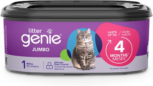 Litter Genie Refill Bags | Up to 4 Months of Supply in 1 Cartridge | Ultimate Odor Control Cat Litter Bags