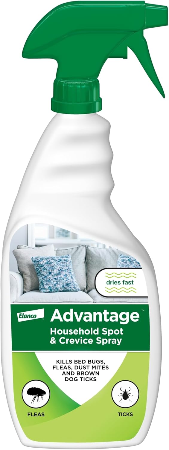Advantage Household Spot & Crevice Spray | Kills Fleas & Ticks & Bedbugs | 24 oz.