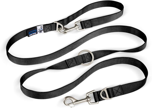 Curli Adjustable Leash Nylon Black