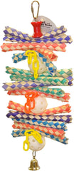 A&E Cage Co. 644019 USA Finger Stack Bird Toy, Medium, Blue