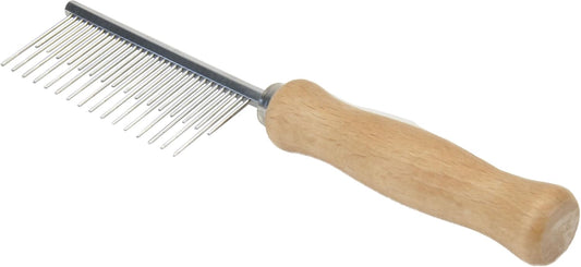 Safari Dog Shedding Combs - Dog Shedding Brush for Dogs with Short and Long Hair - Different Sized Teeth for Undercoat Rake