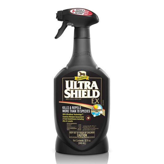 Absorbine UltraShield EX Sprayer Insecticide, Kills & Repels Flies, Mosquitoes, Ticks, Fleas, Lice, Use on Horses, Dogs, Premises