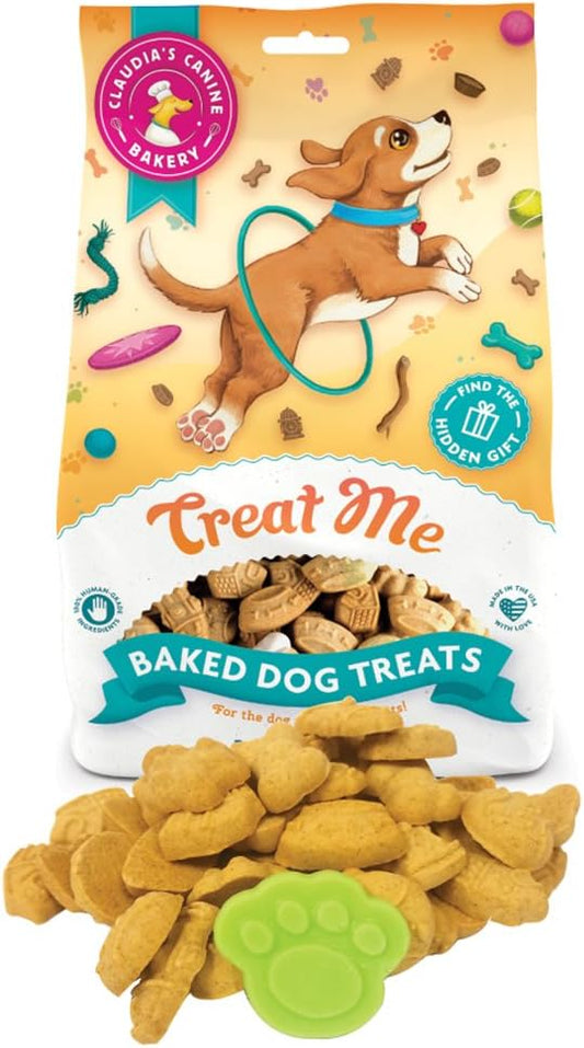 Claudia's Canine Bakery Bag of Baked Gourmet Dog Treats with Bonus Treat (Treat Me)