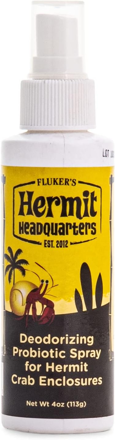 Fluker's Deodorizing Probiotic Spray for Hermit Crab Enclosures, 4 oz