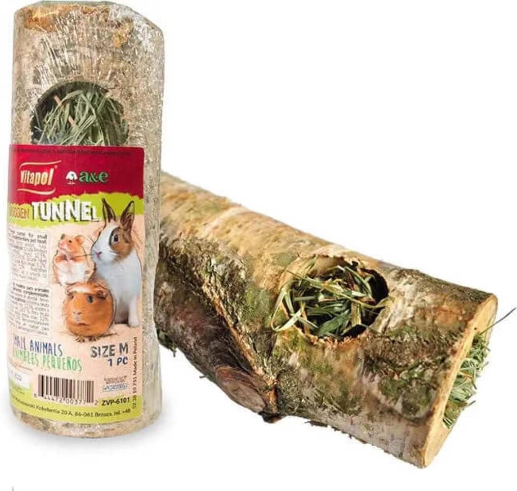 A&E Cage Company 52400377: Toy Tunnel W/Hay Wood Md 1ea