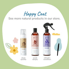 kin+kind Dog Deodorizing Spray - Safe, Natural, & Easy to Use Pet Odor Eliminator, Premium Cat/Dog Detangler Spray Formula Made w/Aloe, Dog Deodorizer for Smelly Dogs/Cats Made in The USA
