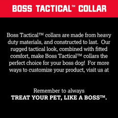 Boss Dog Tactical Adjustable Collar, Pink