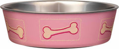 Loving Pets Bella Dog Bowls- Stainless Steel Dog & Cat Bowls - Spill Proof Dog Food Bowl, Cat Bowl, Puppy Essentials & Pet Supplies Great for Home & Travel