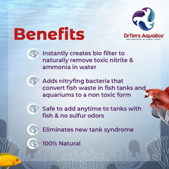 DrTim’s Aquatics One & Only Live Nitrifying Solution  – for Freshwater Fish Tanks – Supports Aquarium Cycling and Water Balance