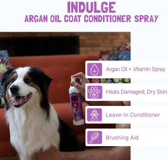 Bio-groom Indulge Argan Oil Daily Brushing Aid Spray 12 oz - Pack of 2