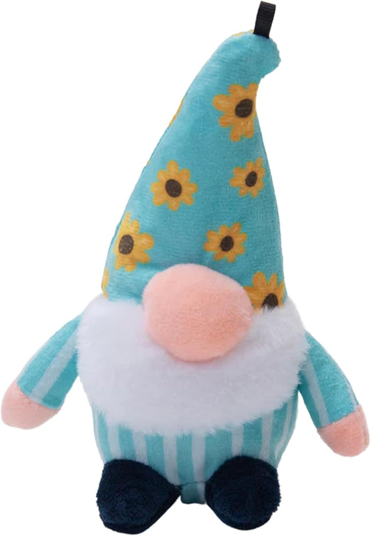 Snugarooz Baby Sunny Small Gnome Plush Toy with Repair Patch – Gentle and Durable Squeaky Dog Toy for Small Breeds – Ideal for Biting and Play – Made from Recycled Materials