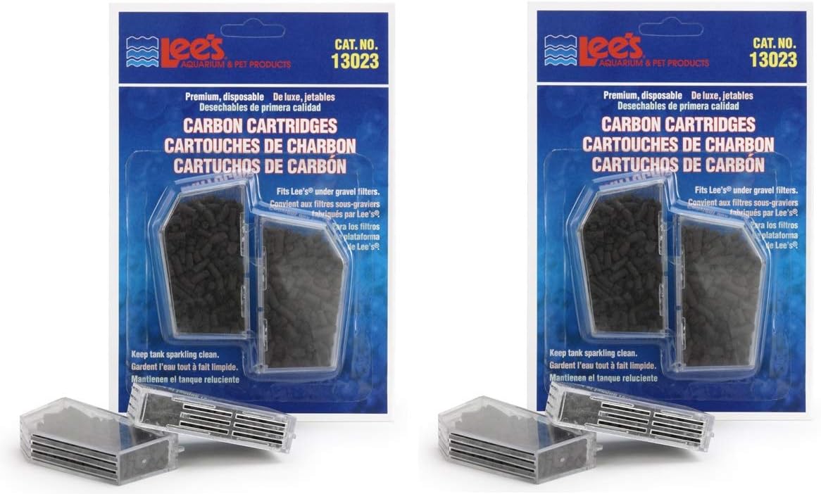 Lee's Aquarium & Pet Products Premium Carbon Cartridges for Under Gravel Filters 1ea/2 pk