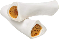 Redbarn Filled Dog Bones, Natural Long-Lasting Dental Treats; Suitable for Aggressive Chewers(Cheese N' Bacon)