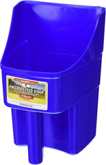 Little Giant® Plastic Enclosed Feed Scoop | Heavy Duty Durable Stackable Feed Scoop with Measure Marks | 3 Quart | Ranchers, Homesteaders and Livestock Farmers |