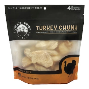 OMA'S PRIDE DOG & CAT FREEZE-DRIED TURKEY BREAST CHUNKS