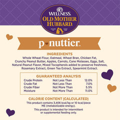 Old Mother Hubbard Classic Crunchy Natural Dog Treats, P-Nuttier Mini Biscuits, 5-Ounce Bag