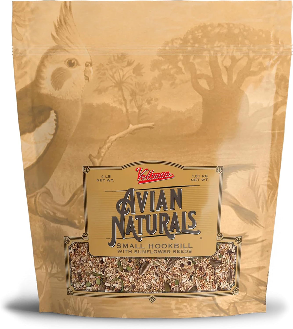 Volkman Avian Naturals Small Hookbill with Sunflower 4lb