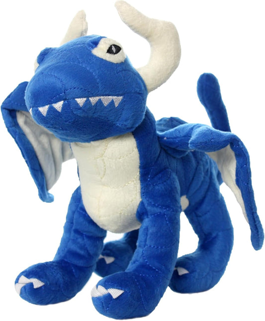 MIGHTY- Blue Dragon - Squeaker-Multiple Layers. Made Durable, Strong & Tough. Interactive Play (Tug, Toss & Fetch). Machine Washable & Floats