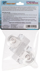 Ocean Nutrition Fish Feeder Seaweed Clips for Saltwater Fish - Aquarium Suction Cups, Holds Food Intact, Prolongs Feeding Process, Pack of 2 for Tangs, Rabbitfish, Marine Angelfish, Wrasses, Damsels