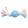 Snugarooz Snuggle Ball Dog Toy – TPR with Braided Cotton Rope – Aids Dental Health – Durable for Chewing & Fetch Play - Made from Recycled Materials
