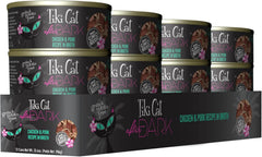 Tiki Cat After Dark, Chicken & Pork, High-Protein and 100% Non-GMO Ingredients, Wet Cat Food for Adult Cats