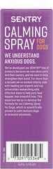 SENTRY PET Care Sentry Calming Spray for Dogs, Uses Pheromones to Reduce Stress, Easy Spray Application, Helps Dogs with Separation, Travel, Loud Noises, and Anxiety, Packaging May Vary