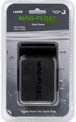 Large Black Stealth Glass Magnet Aquarium Scraper Cleaner with Blade - Floating Magfloat Magnetic Cleaning Tool