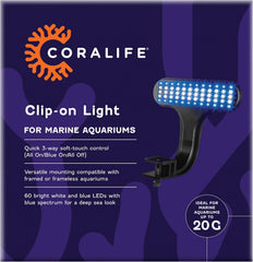 Coralife Aquarium Fish Tank Marine Salt Water Clip-On LED Light