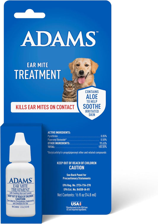 ADAMS Ear Mite Treatment – 0.5 fl oz