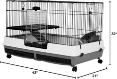 A&E Cage Company 52400289: Cage Deluxe 4 Level 32X21X41