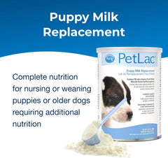 PetLac Powder for Puppies - 10.5 oz - Puppy Milk Replacement Powder for Puppies Newborn to Six Weeks Old - Easy to Digest