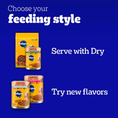 Pedigree Adult Canned Wet Dog Food Chopped Ground Dinner Combo with Chicken, Beef & Liver Flavor, 22 oz. Cans EA