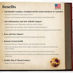 LAFEBER'S Senior Bird Nutri-Berries Pet Bird Food, Made with Non-GMO and Human-Grade Ingredients,  10 oz