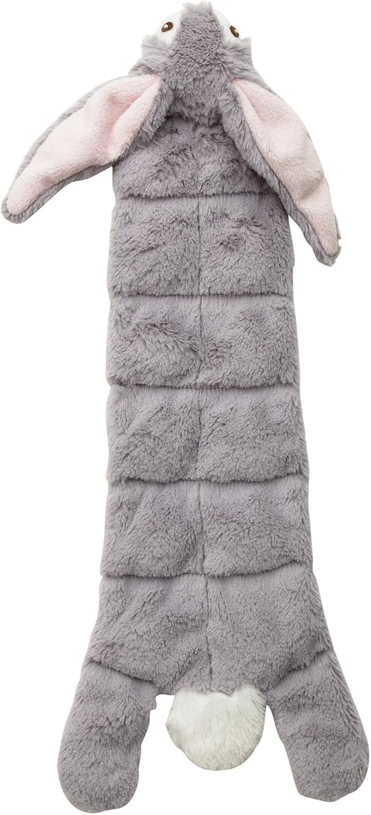 Skinneeez Tons-O-Squeakers Rabbit Dog Toy - with 19 Squeakers for Tons-O-Fun! Stuffing-Free Design is Great for Moderate Chewers, Tug Toy for Medium to Large Puppies & Dogs - 20in Color May Vary