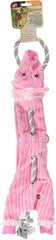 Skinneeez Barnyard Tug Dog Toy - Rope Design for Strong Chewers, Squeaker & Crinkle, Stuffing-Free, Tug Toy for Medium to Large Dogs & Puppies