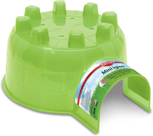 Kaytee Igloo Habitat Hideout For Pet Hamsters, Gerbils, Rats, and Other Small Animals, Mini
